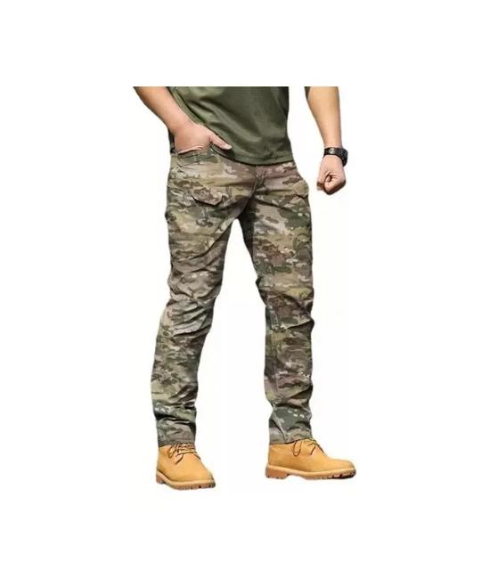 PANTALÓN DE CAMUFLAJE TÁCTICO POLICIAL MILITAR, COLOR MULTICAM, TALLA 2XL - 1