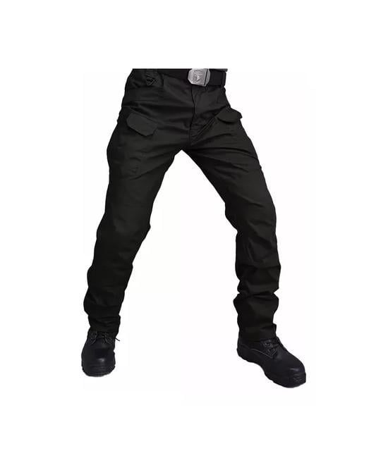 PANTALÓN TÁCTICO AIRSOFT MILITAR TREKKING, COLOR NEGRO, TALLA M - 2