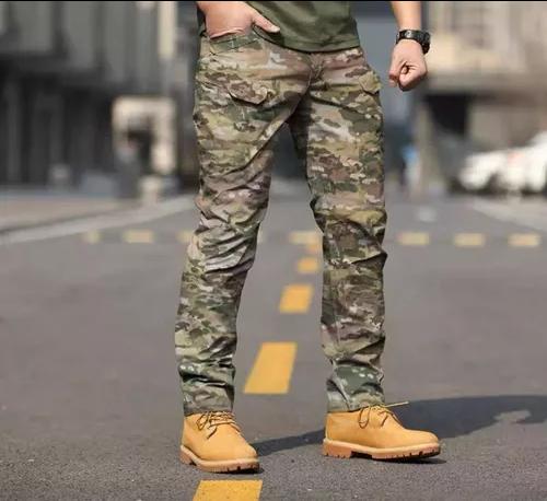PANTALÓN DE CAMUFLAJE TÁCTICO POLICIAL MILITAR, COLOR MULTICAM, TALLA 4XL - 2