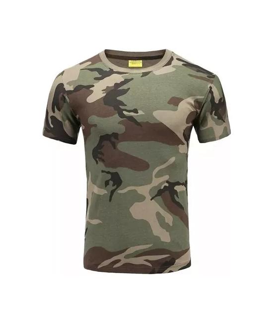 POLO MILITAR AIRSOFT, TREKKING CAMPING, COLOR WOODLAND, TALLA XL - 1