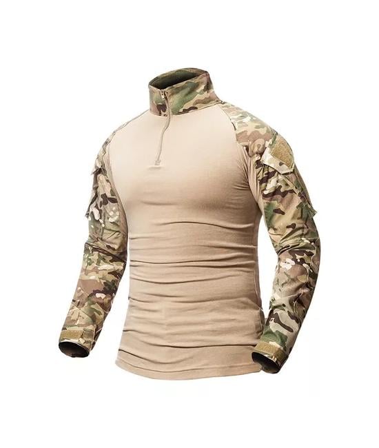 POLERA TÁCTICA COMBAT SHIRT MILITAR AIRSOFT, COLOR MULTICAM, TALLA 2XL - 1