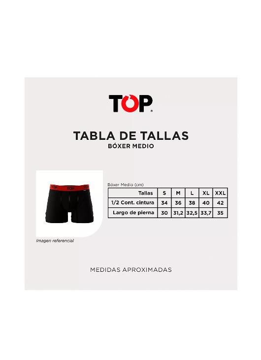 BÓXER MEDIO ALGODÓN TALLA S, PACK DE 7, C5 TOP - 4
