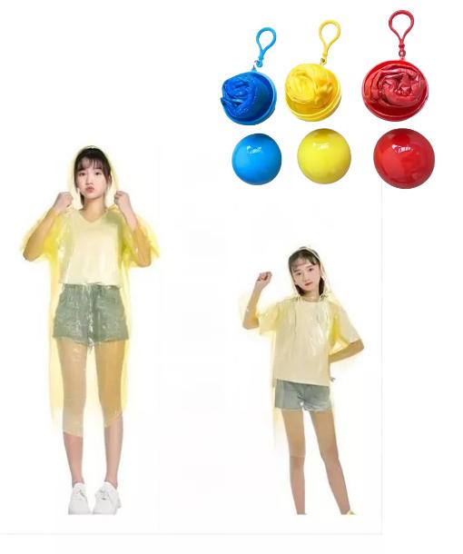 PONCHO CAPA IMPERMEABLE ULTRALIVIANO PORTÁTIL ESTILO LLAVERO - 6