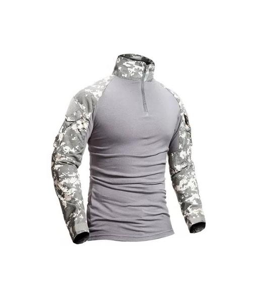 POLERA TÁCTICA COMBAT SHIRT MILITAR AIRSOFT, COLOR ACU, TALLA 4XL - 3