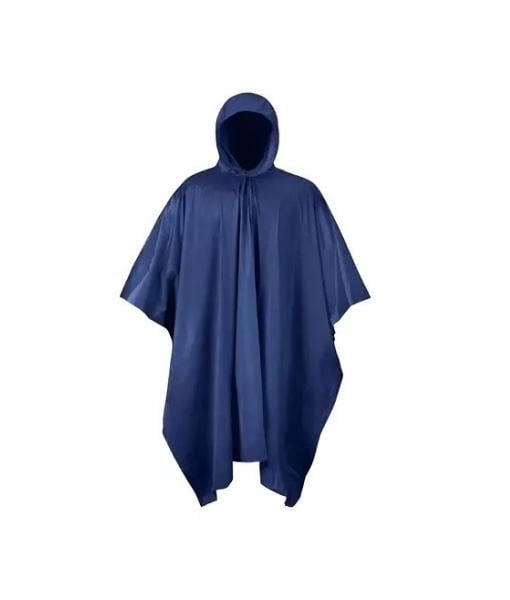 PONCHO IMPERMEABLE MILITAR, PONCHO LLUVIA CAPA LLUVIA COLOR AZUL - 1