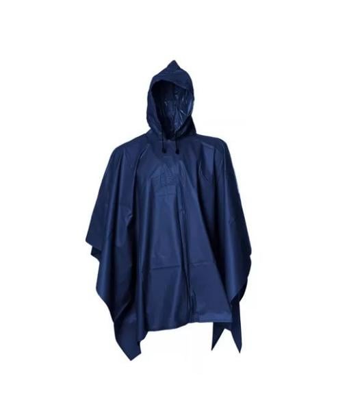 PONCHO IMPERMEABLE MILITAR, PONCHO LLUVIA CAPA LLUVIA COLOR AZUL - 2