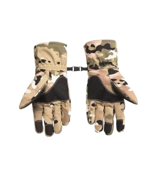 GUANTES TÁCTICOS MILITARES IMPERMEABLES, MULTICAM, NIEVE - 1