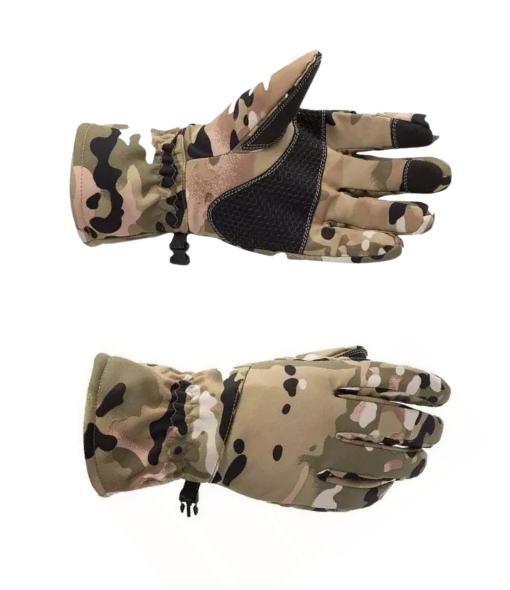 GUANTES TÁCTICOS MILITARES IMPERMEABLES, MULTICAM, NIEVE - 2