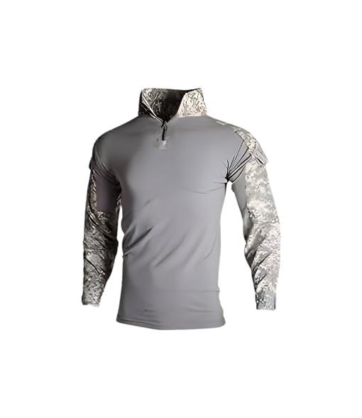 POLERA TÁCTICA COMBAT SHIRT MILITAR AIRSOFT, COLOR ACU, TALLA S - 1