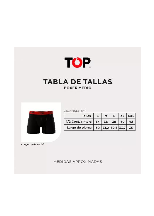 BÓXER MEDIO ALGODÓN TALLA XXL, PACK DE 7, C5 TOP - 5