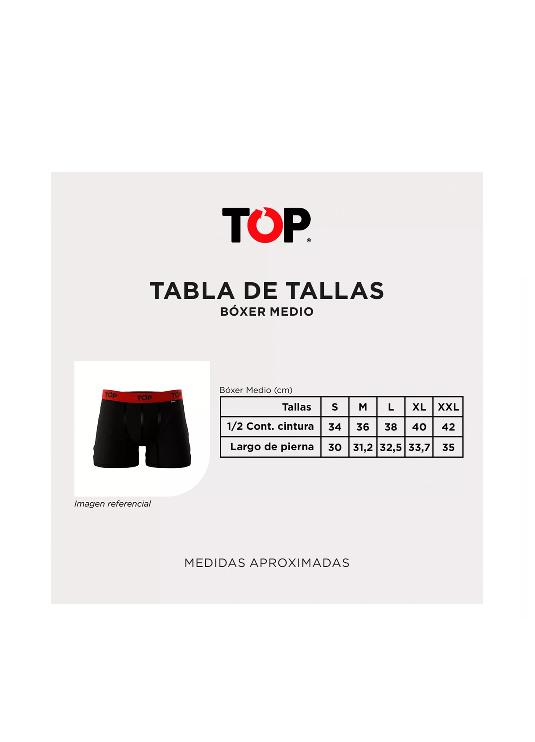BÓXER MEDIO ALGODÓN TALLA XL, PACK DE 7, C5 TOP - 4