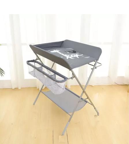 CAMBIADOR MUDADOR DE PAÑALES PARA BEBÉ HORIZONTAL BAÑO PÚBLICO, GRIS - 3
