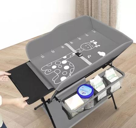 CAMBIADOR MUDADOR DE PAÑALES PARA BEBÉ HORIZONTAL BAÑO PÚBLICO, GRIS - 6
