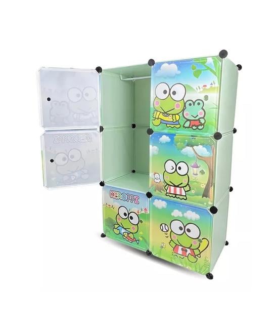CLOSET ORGANIZADOR PARA NIÑOS, COLOR VERDE - 1