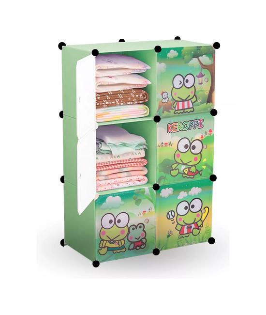 CLOSET ORGANIZADOR PARA NIÑOS, COLOR VERDE - 2