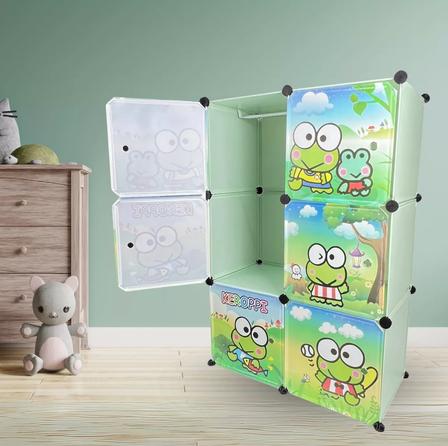 CLOSET ORGANIZADOR PARA NIÑOS, COLOR VERDE - 3