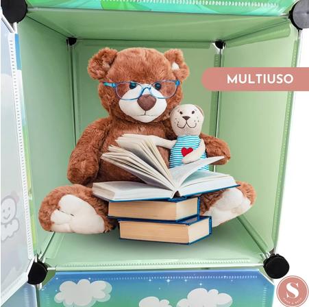 CLOSET ORGANIZADOR PARA NIÑOS, COLOR VERDE - 5