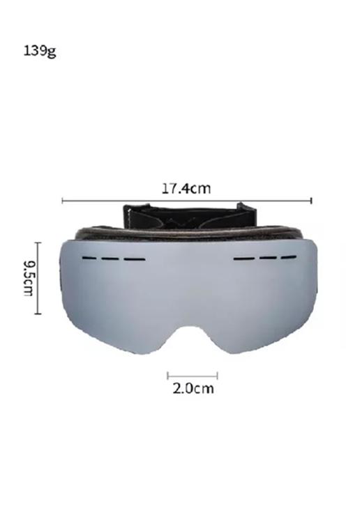 ANTIPARRAS GAFAS NIEVE MAGNÉTICAS SKI SNOWBOARD GRIS - 2