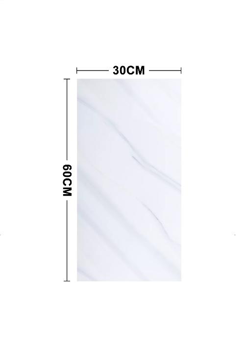 10 LÁMINAS DE PAPEL MURAL MÁRMOL LADRILLO 60X30 CM, PARA PARED Y PISO - 1