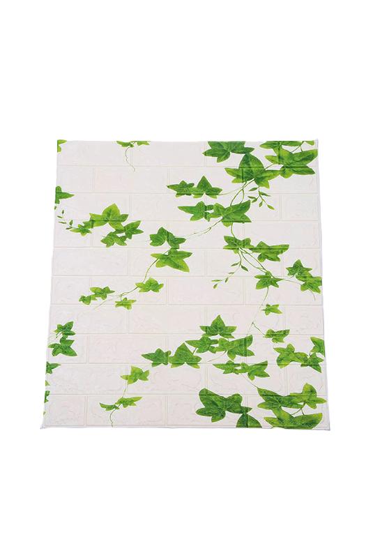 PACK DE 10 LÁMINAS DE PAPEL MURAL 3D LADRILLO BLANCO 77X70 CM - 1