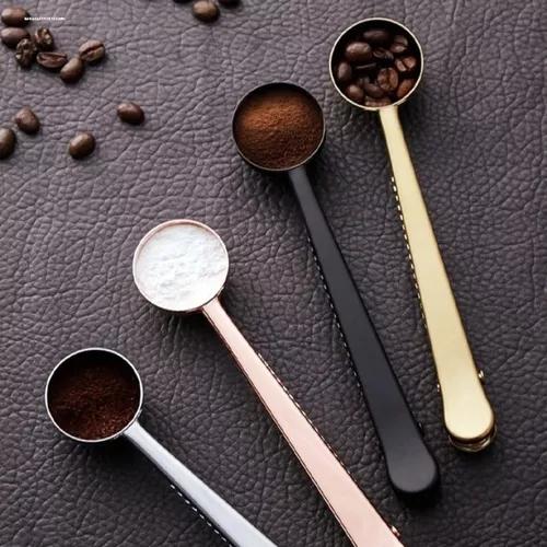 CUCHARA PINZA SELLADO CAFÉ MULTICOLOR - 5