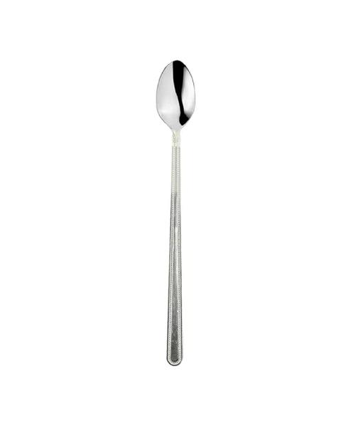 CUCHARAS LARGAS CAFÉ HELADO COLOR PLATA - 1