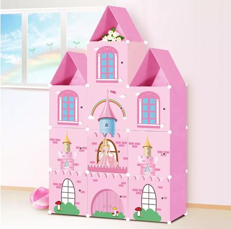 ROPERO Y CUBO DE ALMACENAMIENTO PARA NIÑOS Y NIÑAS, MULTICOLOR - 3