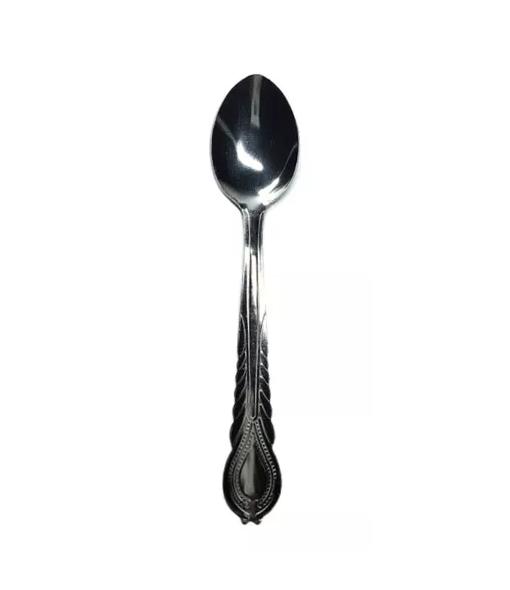 CUCHARAS TÉ CAFÉ POSTRES INOX COLOR PLATA - 1
