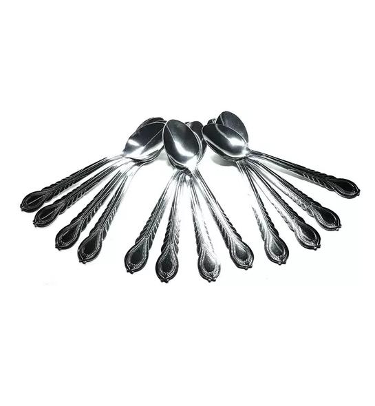 CUCHARAS TÉ CAFÉ POSTRES INOX COLOR PLATA - 2