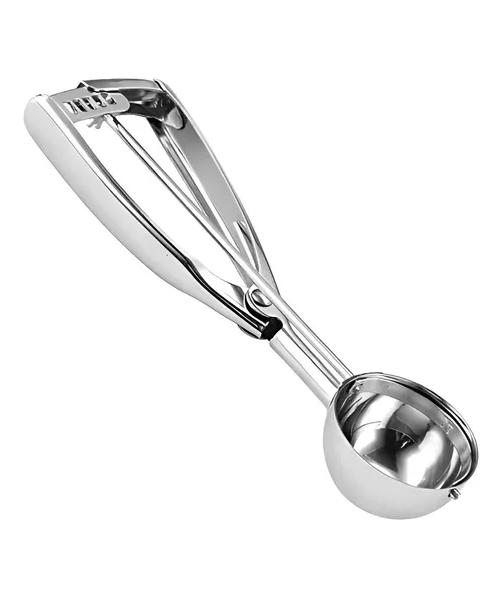 CUCHARAS HELADO BOLA COLOR PLATA - 1