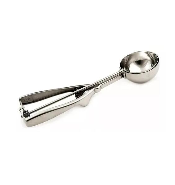CUCHARAS HELADO BOLA COLOR PLATA - 3