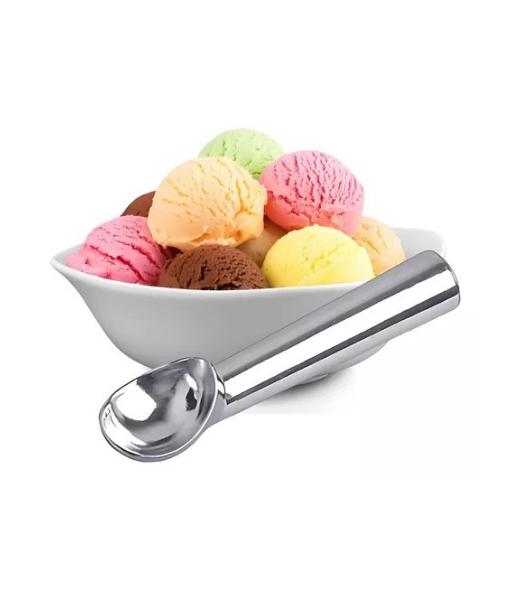CUCHARA HELADO ALUMINIO RESISTENTE COLOR PLATA - 2