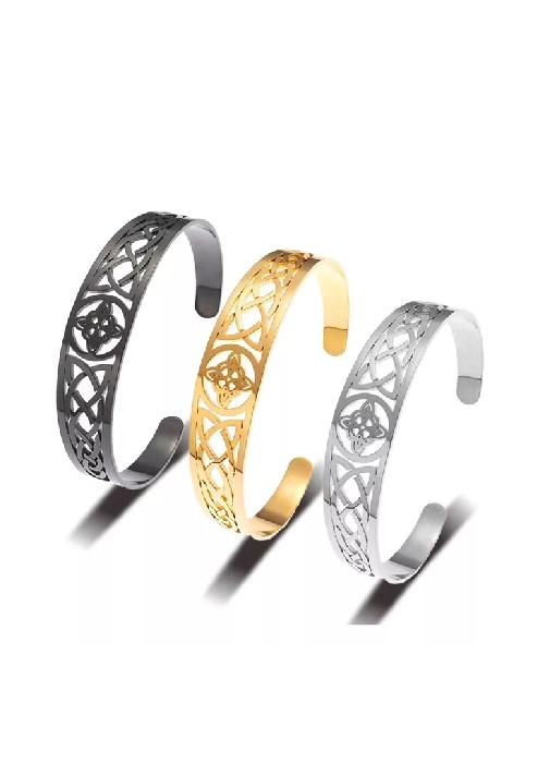 PULSERA NUDO DE BRUJA CON AMULETO DE PROTECCIÓN, COLOR PLATA - 3