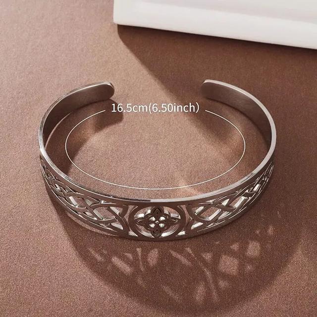 PULSERA NUDO DE BRUJA CON AMULETO DE PROTECCIÓN, COLOR PLATA - 5