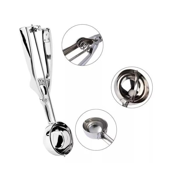 CUCHARA HELADO , COLOR PLATA - 3