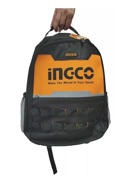 MOCHILA INDUSTRIAL PORTA HERRAMIENTAS 45X34X17 CM, CARGA 8 KG, COLOR NEGRO - 3