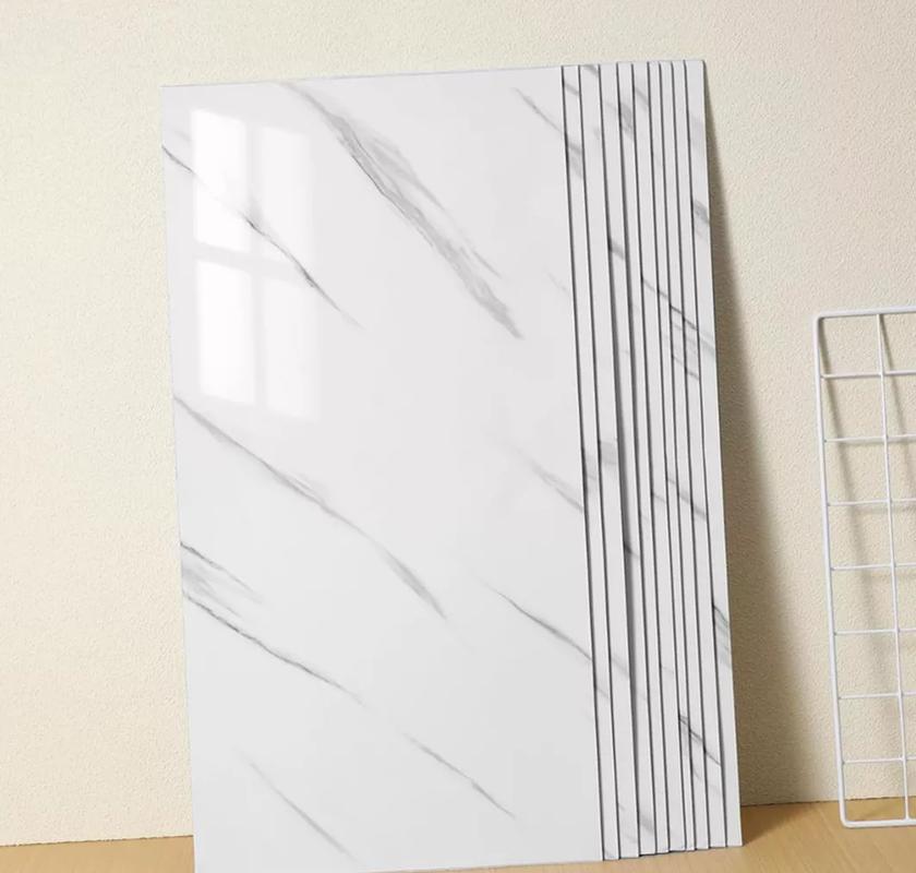 PACK DE 15 PALMETAS AUTOADHESIVAS PARA PARED 30X60 CM, COLOR BLANCO - 4