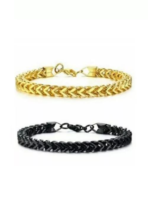 PULSERA MASCULINA DE ACERO QUIRÚRGICO, BRAZALETE, COLOR PLATA - 2