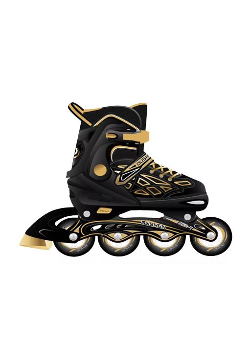 PATINES EN LÍNEA ROLLERS AJUSTABLES TALLA 39-42, NEGRO - 1