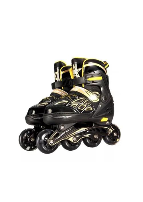 PATINES EN LÍNEA ROLLERS AJUSTABLES TALLA 39-42, NEGRO - 2