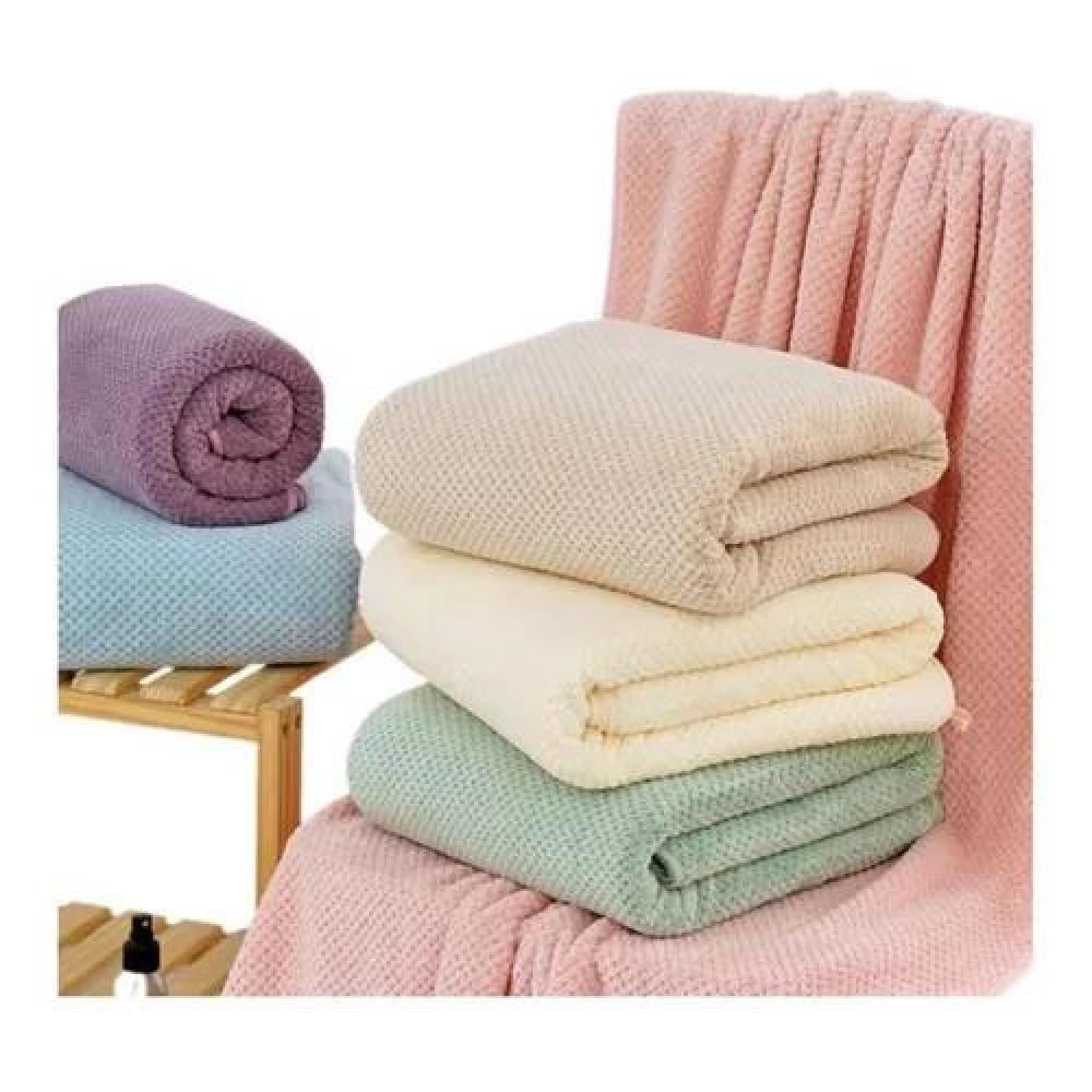 SET DE 3 TOALLAS DE BAÑO DE MICROFIBRA, ALTA CALIDAD, SECADO RÁPIDO - 1