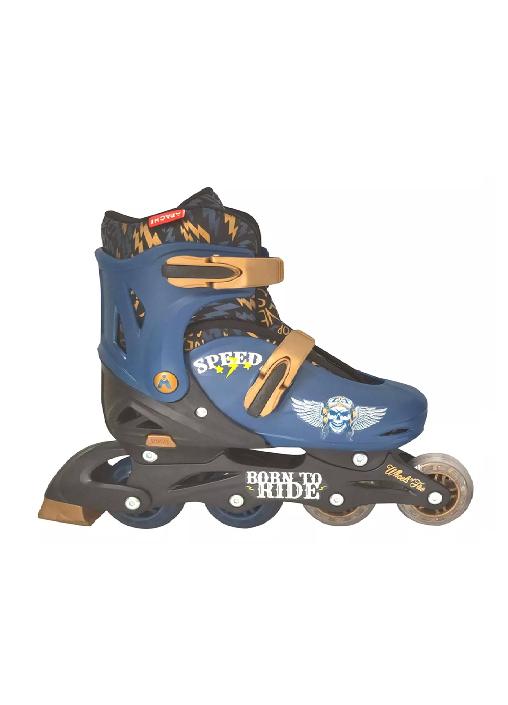 PATINES EN LÍNEA CON LUCES AJUSTABLES T 34-37, AZUL - 1