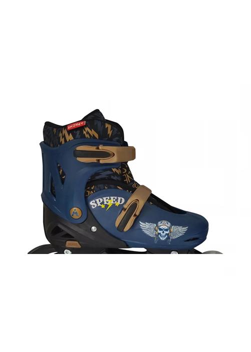 PATINES EN LÍNEA CON LUCES AJUSTABLES T 34-37, AZUL - 2