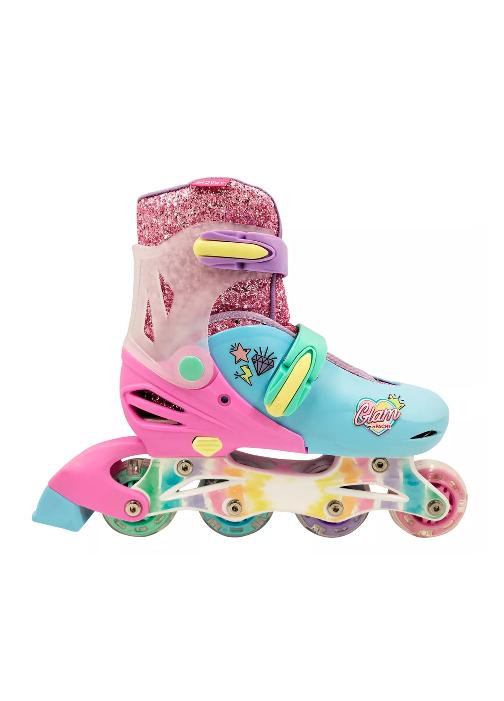 PATINES EN LÍNEA RUSH GIRL-2025 AJUSTABLES T 34-37, ROSADO - 1