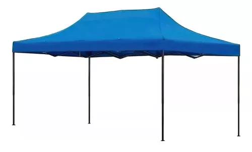 CARPA DE REPUESTO, FILTRO UV, TOLDO PLEGABLE, ARAÑA, 3X4.5 M, COLOR AZUL - 4