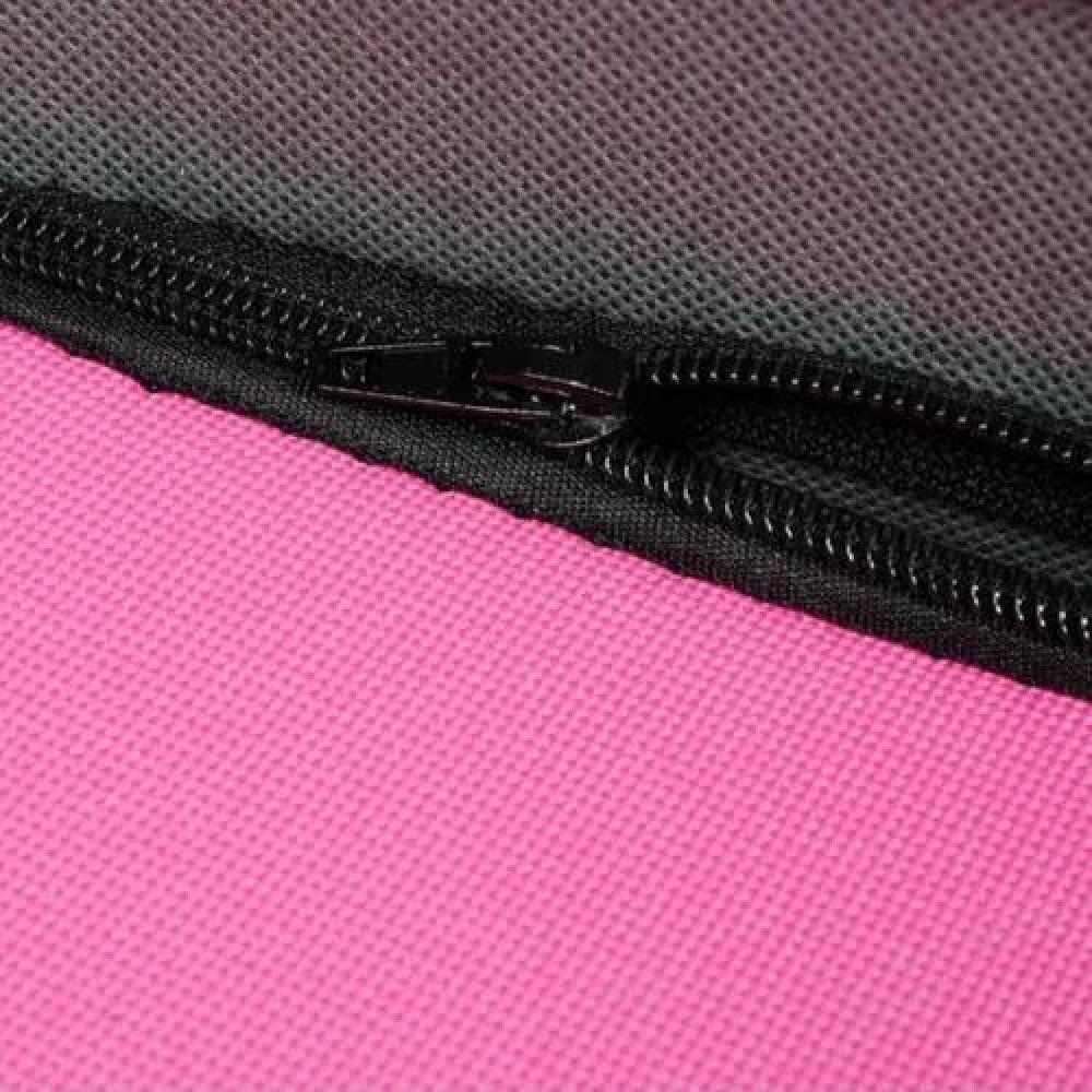 CAMA CASA DOBLE PLEGABLE TIPO IGLÚ PARA MASCOTAS GATO Y PERRO ROSADO - 6