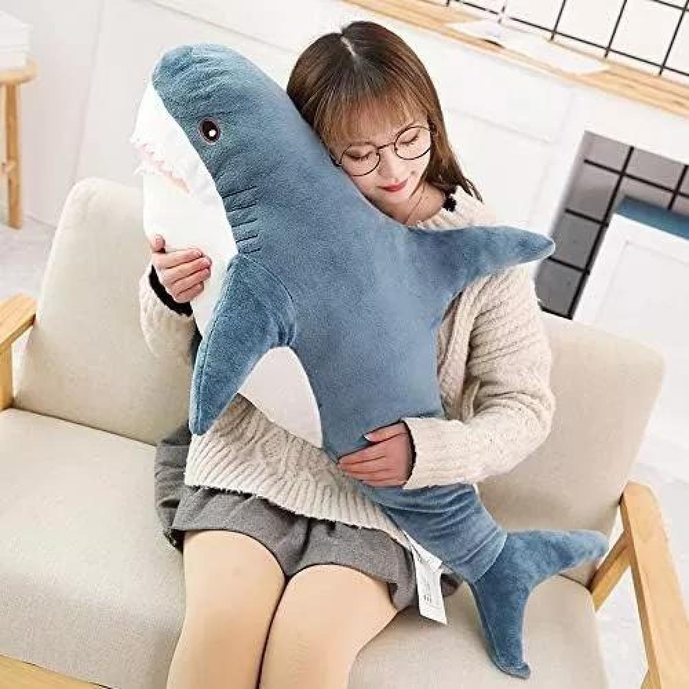 JUGUETE DE PELUCHE SUAVE DE TIBURÓN ALMOHADA 45CM - 3