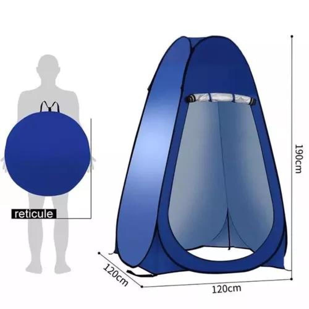 CARPA CASETA DE BAÑO Y VESTIDOR PORTÁTIL PARA CAMPING, 1 PERSONA, COLOR VERDE - 5