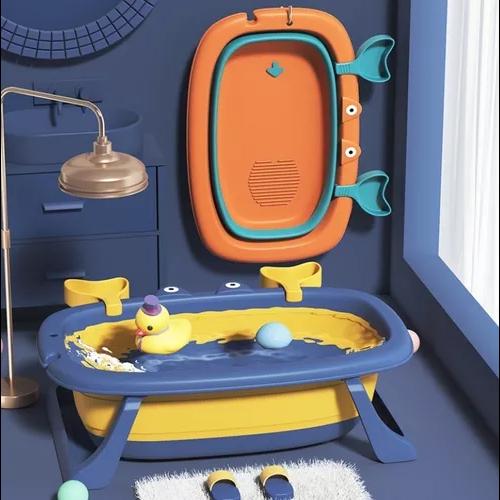 TINA CANGREJO PLEGABLE CON MALLA REFORZADA, COLOR AZUL - 3
