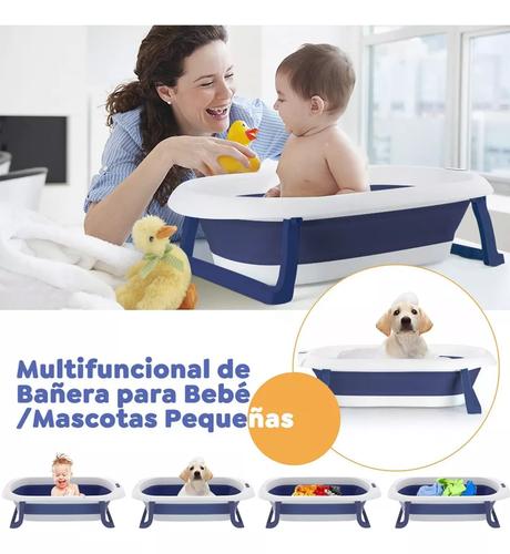 TINA BEBÉ BAÑERA PLEGABLE CON MALLA REFORZADA, MULTICOLOR - 2